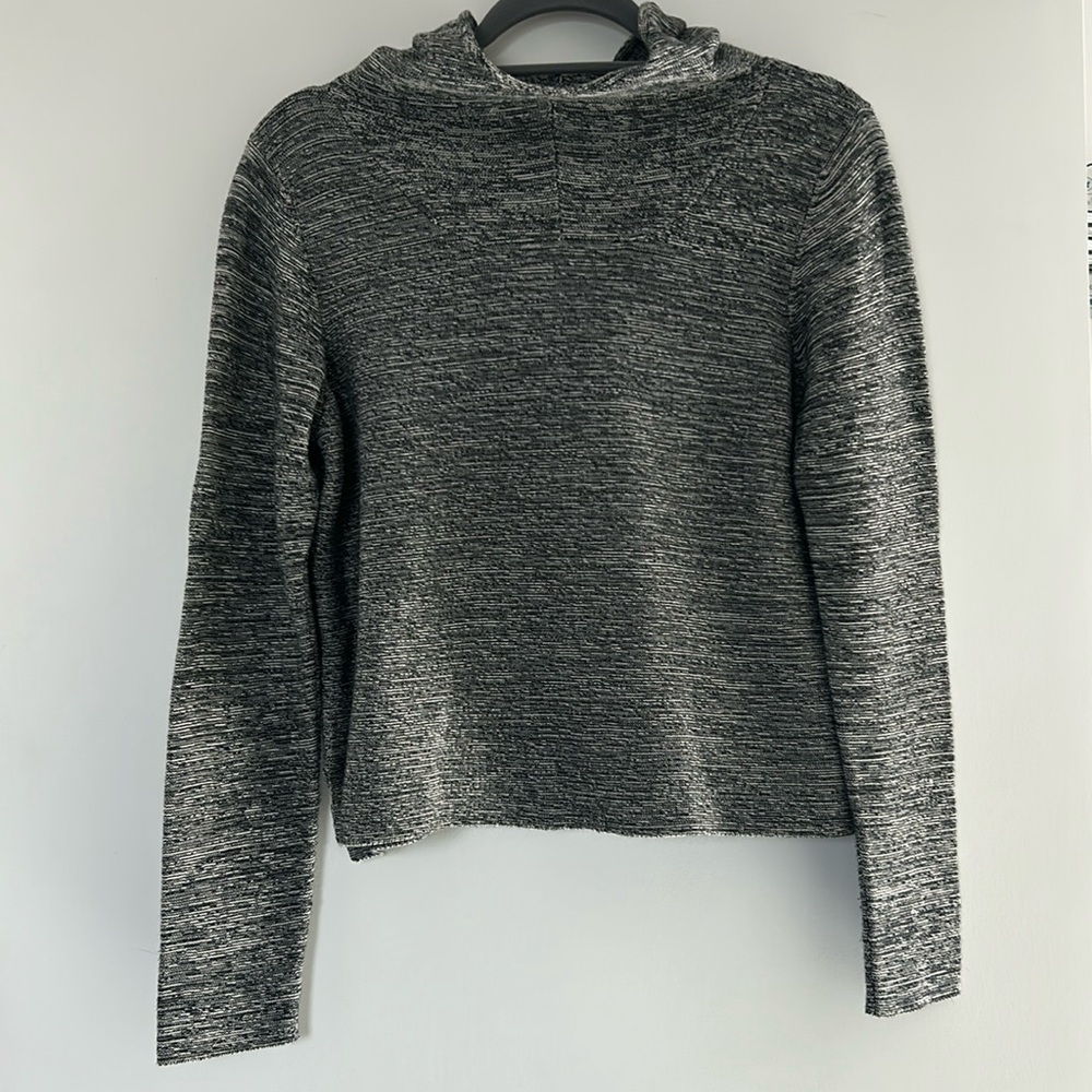 Indigenous Hand Knit Organic Cotton Cropped Hoodie Sweater S EUC